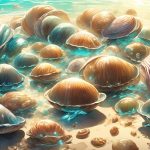 group of clam mollusks